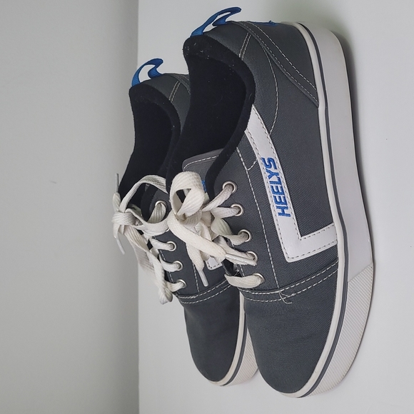 HEELYS GR8 PRO HE 100218 SKATE SNEAKERS GRAY CANVAS SIZE Y TH 5 - Picture 4 of 12